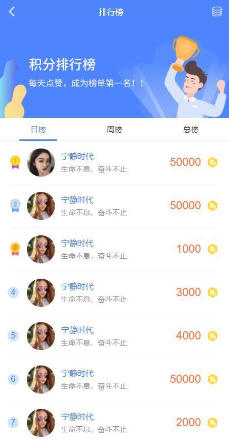 6153f26956b98.jpg 蓝色排行榜标签手机页面