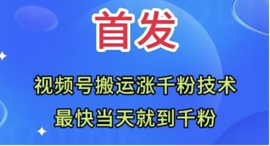 全网首发:视频号无脑搬运涨千粉技术,最快当天到千粉【揭秘】插图 全网首发:视频号无脑搬运涨千粉技术,最快当天到千粉【揭秘】