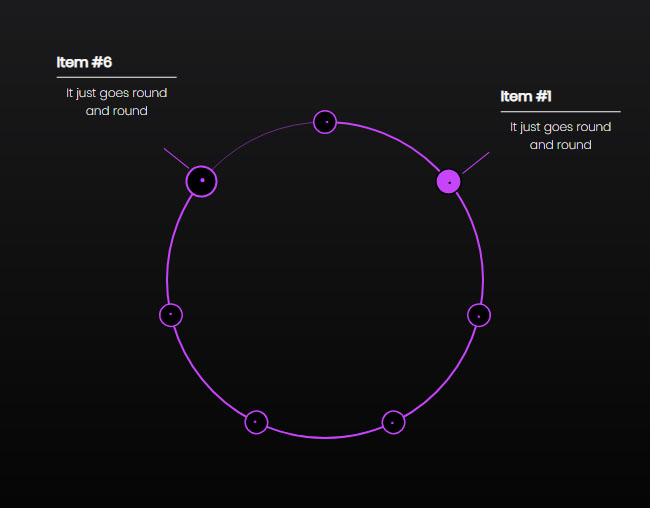 HTML5 SVG圆形文字菜单特效 HTML5 SVG圆形文字菜单特效