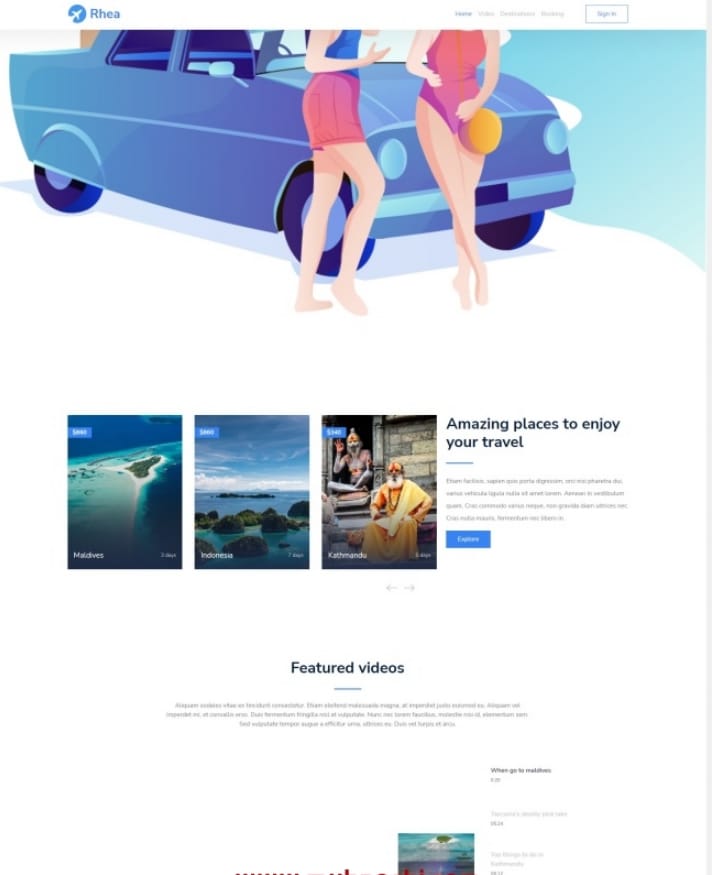 环球旅行社服务网站模板插图 环球旅行社服务网站模板