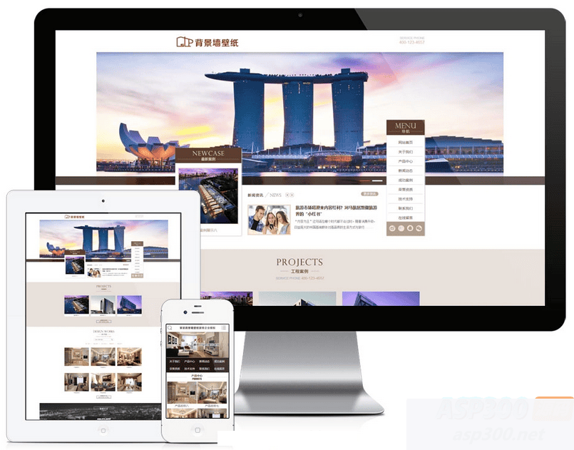 家装行业涂料背景墙网站模板|易优CMS|装修材料类企业插图 家装行业涂料背景墙网站模板|易优CMS|装修材料类企业