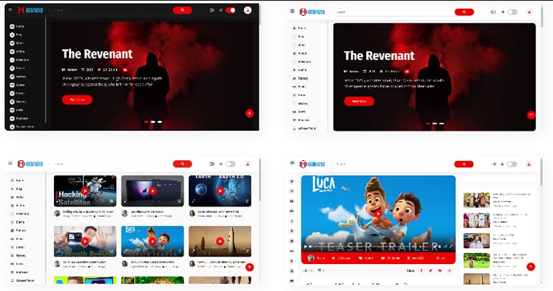 社交媒体电影视频HTML5模板-ss插图 社交媒体电影视频HTML5模板-ss