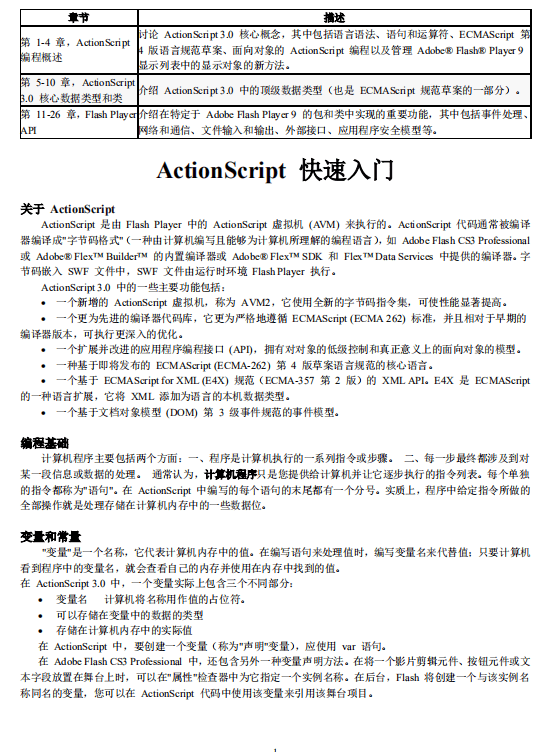 Actionscript 快速入门 中文pdf_美工教程插图 Actionscript 快速入门 中文pdf_美工教程