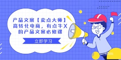 产品文案【卖点 大师】高转化电商,有点牛X的 产品文案必修课插图 产品文案【卖点 大师】高转化电商,有点牛X的 产品文案必修课