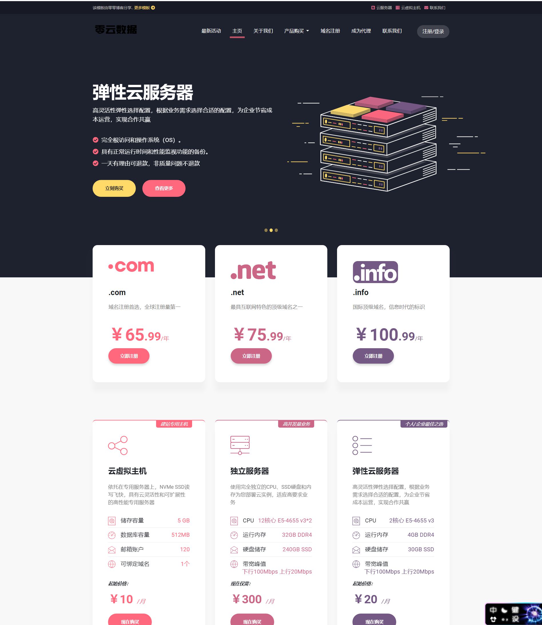 魔方财务主题-Lolipa-魔方主机模板