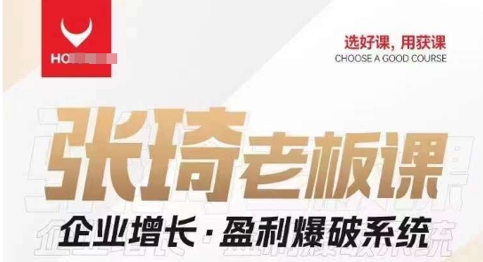 【组合课】张琦张琦老板企业增长·盈利爆破系统(直播专享)