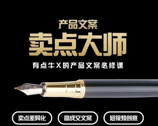产品文案【卖点大师】高转化电商，有点牛X的产品文案必修课