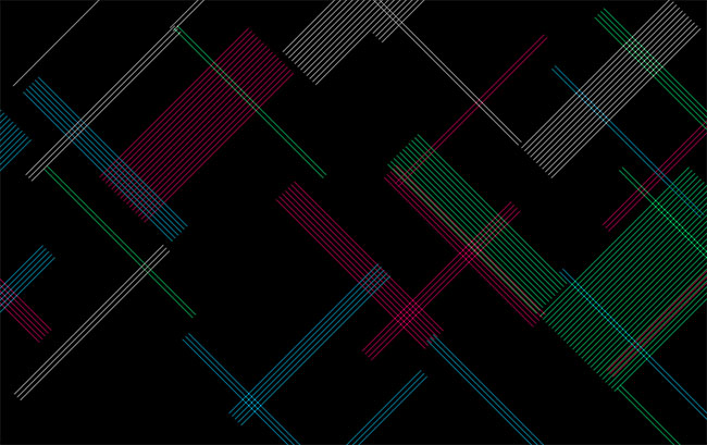 HTML5彩色科技线条背景特效