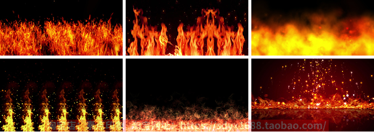火焰火苗火星火花烈火大火光燃烧GIF动图PPT背景插图动态图片素材