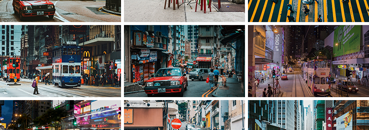 香港街道街头街景建筑夜景实拍城市风光海报设计高清JPG图片素材