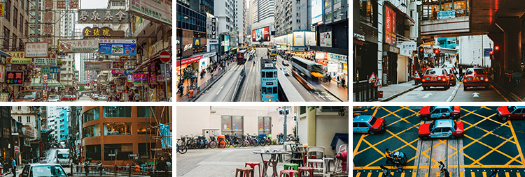 香港街道街头街景建筑夜景实拍城市风光海报设计高清JPG图片素材