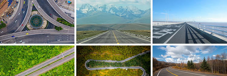 公路道路马路柏油高速公路路面城市夜景街景JPG抖音图片设计素材