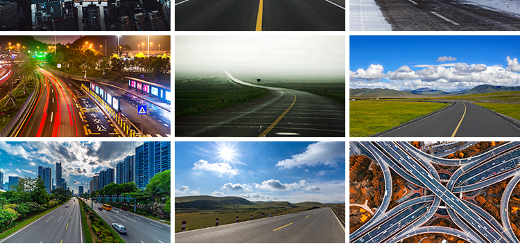 公路道路马路柏油高速公路路面城市夜景街景JPG抖音图片设计素材