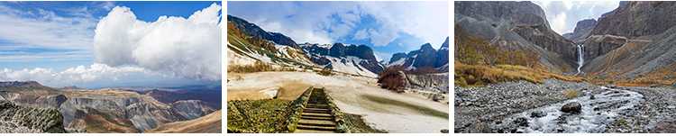 吉林长白山天池景观旅游风景瀑布二道白河雪山风光摄影照图片素材