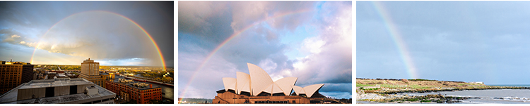 彩虹七彩虹自然景观天空蓝天雨后彩虹云彩美景色摄影照片图片素材