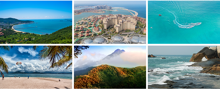 海南三亚旅游风景沙滩海岸海边海岛风光海滨海景蜈支洲岛图片素材