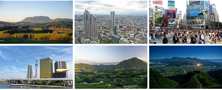 日本东京城市建筑风光夜景街道街景富士山樱花旅游风景图片照素材