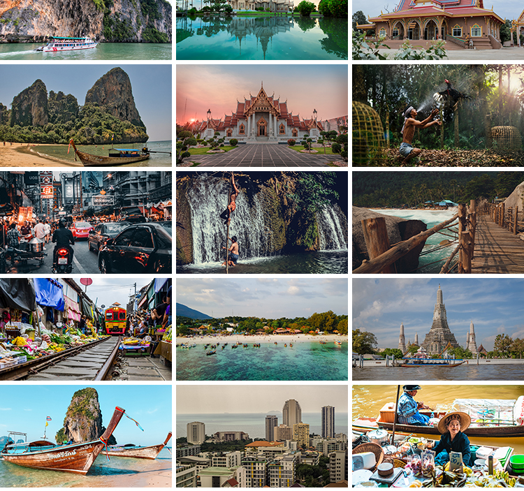 泰国风光东南亚曼谷清迈寺庙人文旅游风景城市建筑景观图片照素材