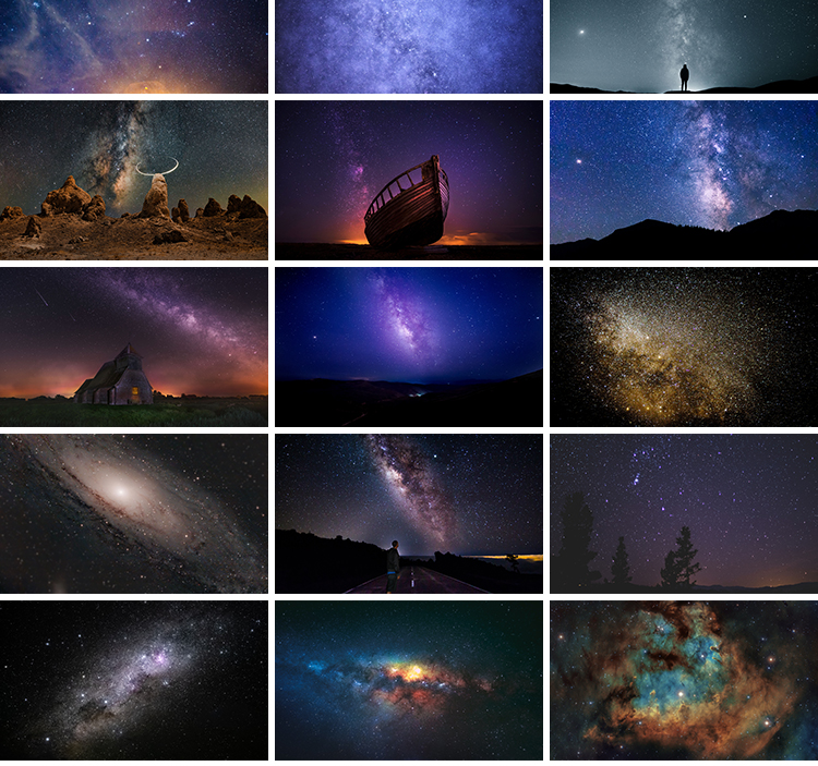 宇宙星云星系星河星空科幻太空银河系夜空粒子摄影JPG图片照素材