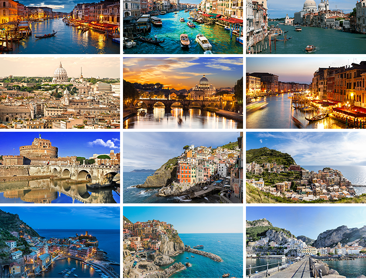 意大利地标城市建筑风光景观罗马威尼斯水城旅游风景照片图片素材