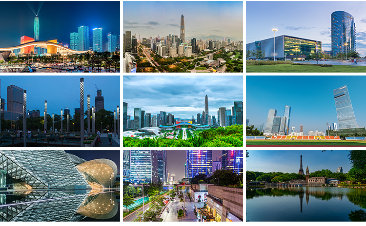 广东深圳城市建筑夜景街道旅游风景摄影照片高清JPG图片设计素材