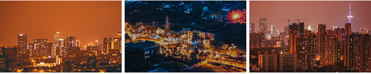 成都城市风光建筑夜景照片旅游景点风景摄影抖音高清图片设计素材