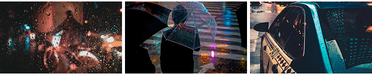 下雨天城市雨夜街景夜晚孤独情感窗户外玻璃雨滴唯美雨后图片素材