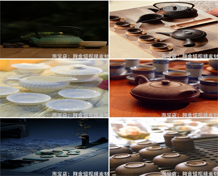 茶杯茶壶茶具茶盘茶器茶文化茶叶茶业绿幕虚拟直播背景图片素材
