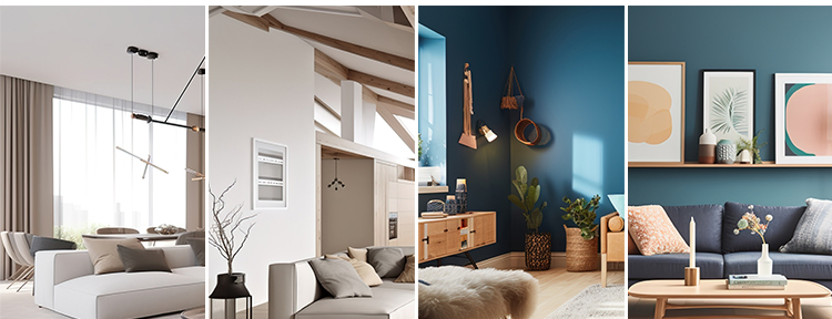 时尚简约风客厅现代温馨室内场景抖音直播间绿幕背景虚拟图片素材