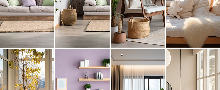 时尚简约风客厅现代温馨室内场景抖音直播间绿幕背景虚拟图片素材