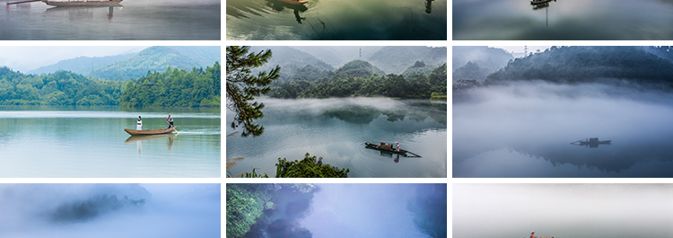 古风意境船舟夕阳晚霞山水风景治愈小船高清抖音图片JPG设计素材