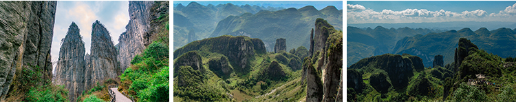 湖北恩施旅游风景云龙地缝山川大峡谷风光女儿城土司城图片照素材