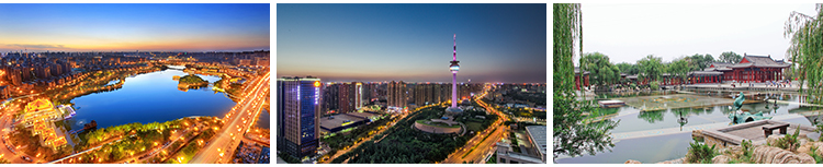 西安城市建筑风光地标风景点夜景大唐不夜城大雁塔兵马俑图片素材