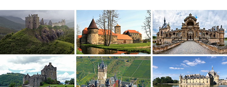 欧式建筑景观复古城堡古堡欧洲古典风景碉楼JPG设计合成图片素材