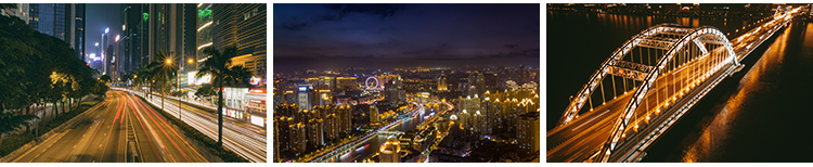 城市车流夜景灯光夜晚繁忙交通高架立交桥现代都市街道路图片素材