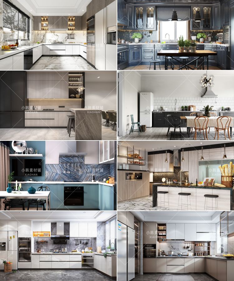 高清厨房直播背景墙场景主播虚拟美食立体直播间抖音素材jpg图片