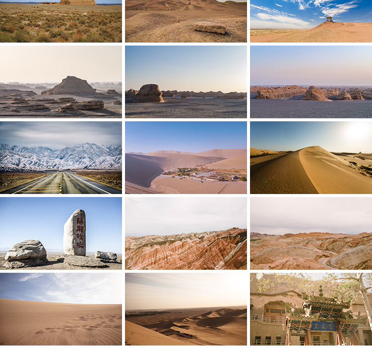 敦煌风景区月牙泉鸣沙山旅游自然风光沙漠莫高窟JPG摄影图片素材