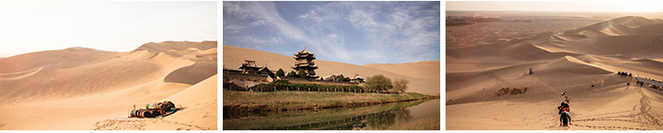 敦煌风景区月牙泉鸣沙山旅游自然风光沙漠莫高窟JPG摄影图片素材