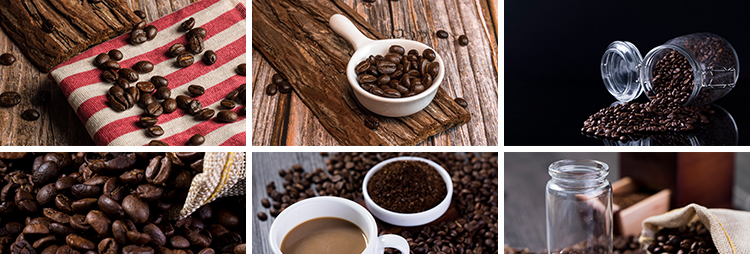 咖啡豆可可豆咖啡场景特写实拍高清摄影宣传图片照片设计背景素材