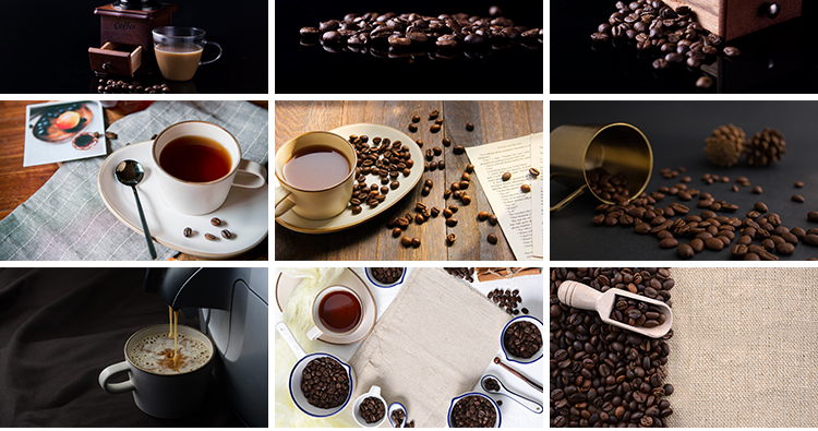 咖啡豆可可豆咖啡场景特写实拍高清摄影宣传图片照片设计背景素材