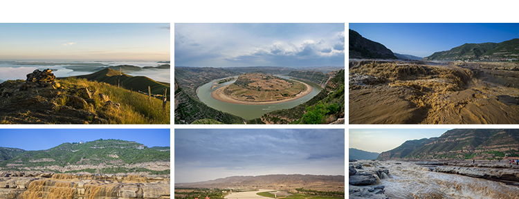 中国黄河流域自然风光壶口瀑布黄河流九曲十八弯摄影JPG图片素材