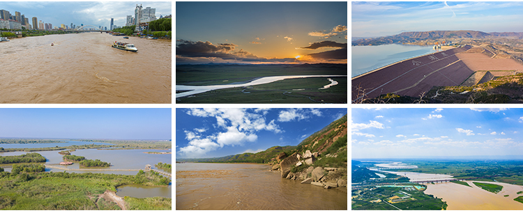 中国黄河流域自然风光壶口瀑布黄河流九曲十八弯摄影JPG图片素材