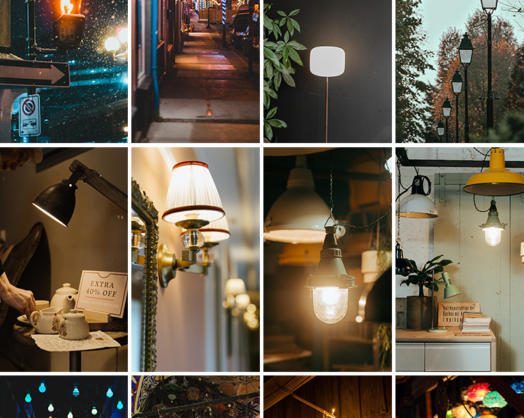 电灯泡玻璃灯光发光梦幻温馨唯美灯笼灯具路灯台灯孔明灯图片素材