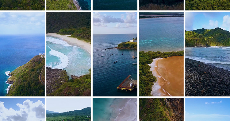 自然风景大海山川山河大海岛屿海边抖音快手自媒体高清短视频素材