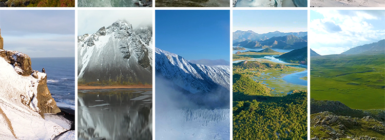 自然风景大海山川山河大海岛屿海边抖音快手自媒体高清短视频素材