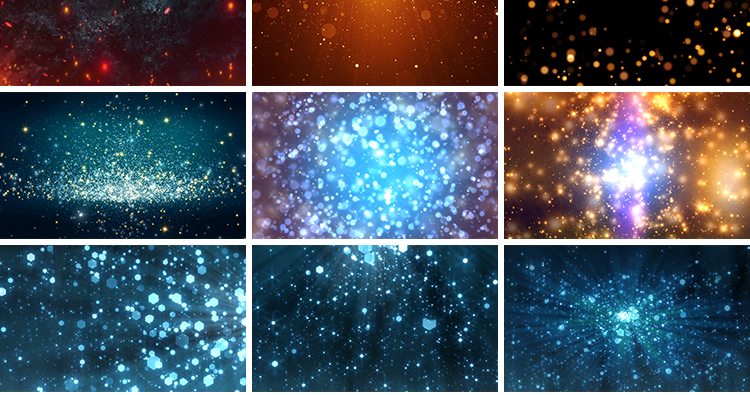 唯美梦幻粒子星空光酒吧表演出直播动态背景舞台LED高清视频素材