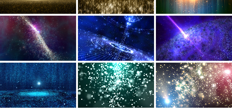 唯美梦幻粒子星空光酒吧表演出直播动态背景舞台LED高清视频素材