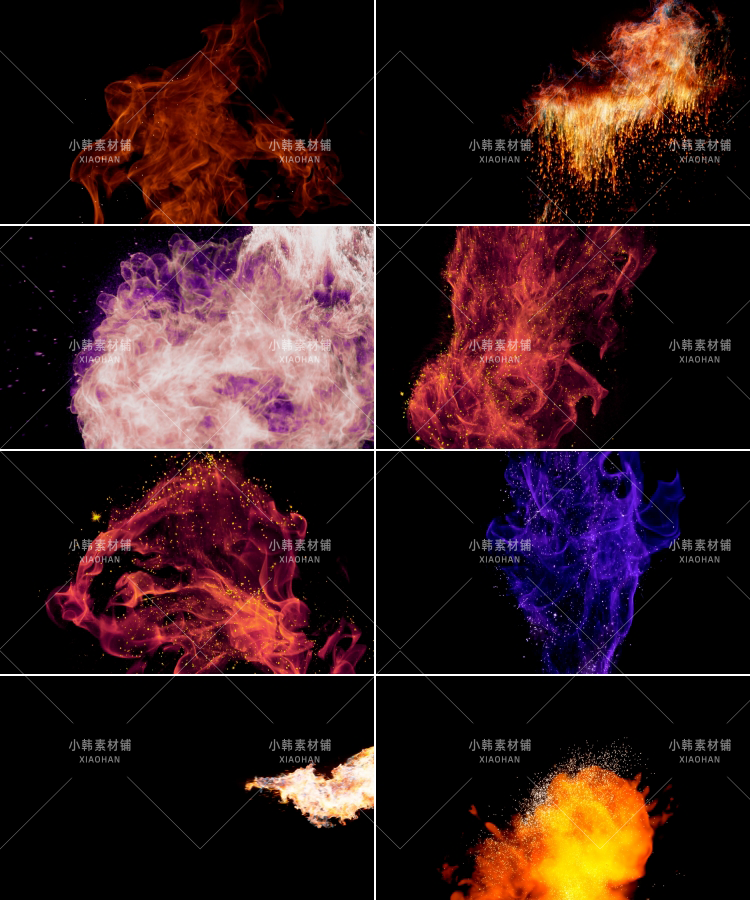 高清魔法烟雾法术科幻粒子粉尘施法PR_AE合成特效MOV后期视频素材