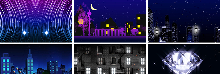 唯美梦幻悲伤抒情意境夜景月色慢歌演出晚会舞台LED背景视频素材