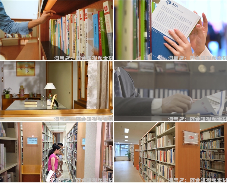 看书学习写作阅读资料读书馆书店翻书书写书架书籍书房短视频素材